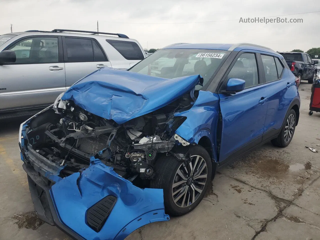 2022 Nissan Kicks Sv Blue vin: 3N1CP5CV1NL480222