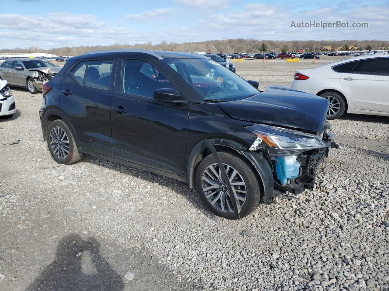 2022 Nissan Kicks Sv Черный vin: 3N1CP5CV1NL508133