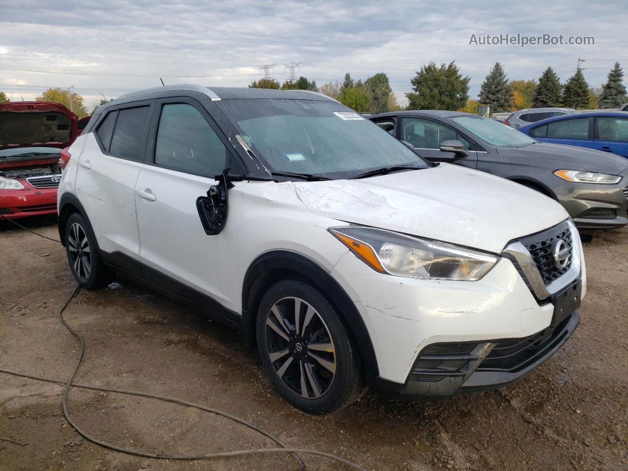 2020 Nissan Kicks Sv White vin: 3N1CP5CV3LL504176