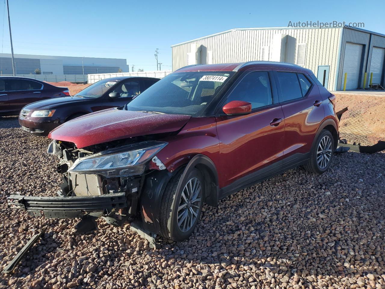 2022 Nissan Kicks Sv Burgundy vin: 3N1CP5CV3NL484269