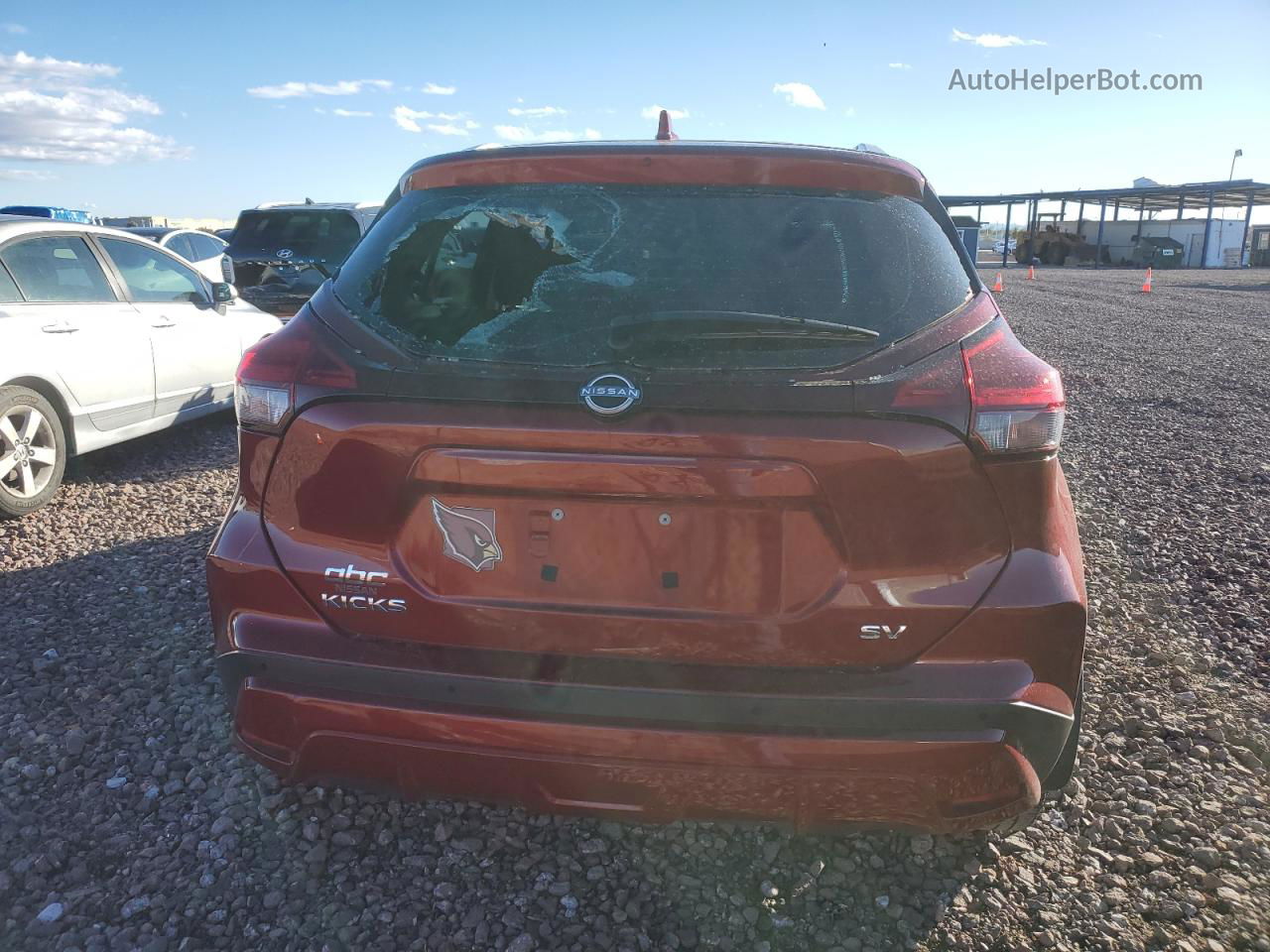 2022 Nissan Kicks Sv Burgundy vin: 3N1CP5CV3NL484269