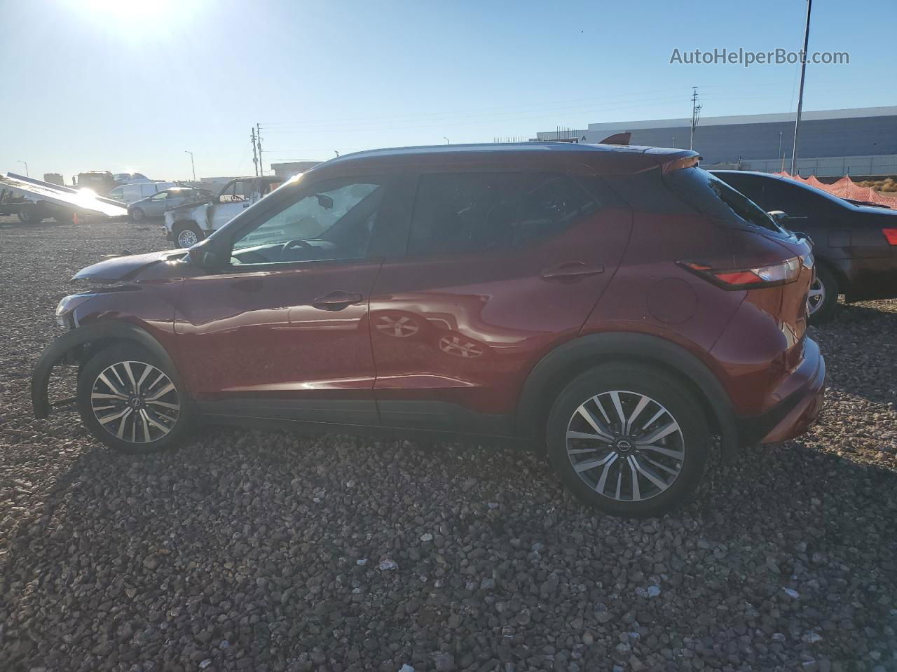 2022 Nissan Kicks Sv Burgundy vin: 3N1CP5CV3NL484269