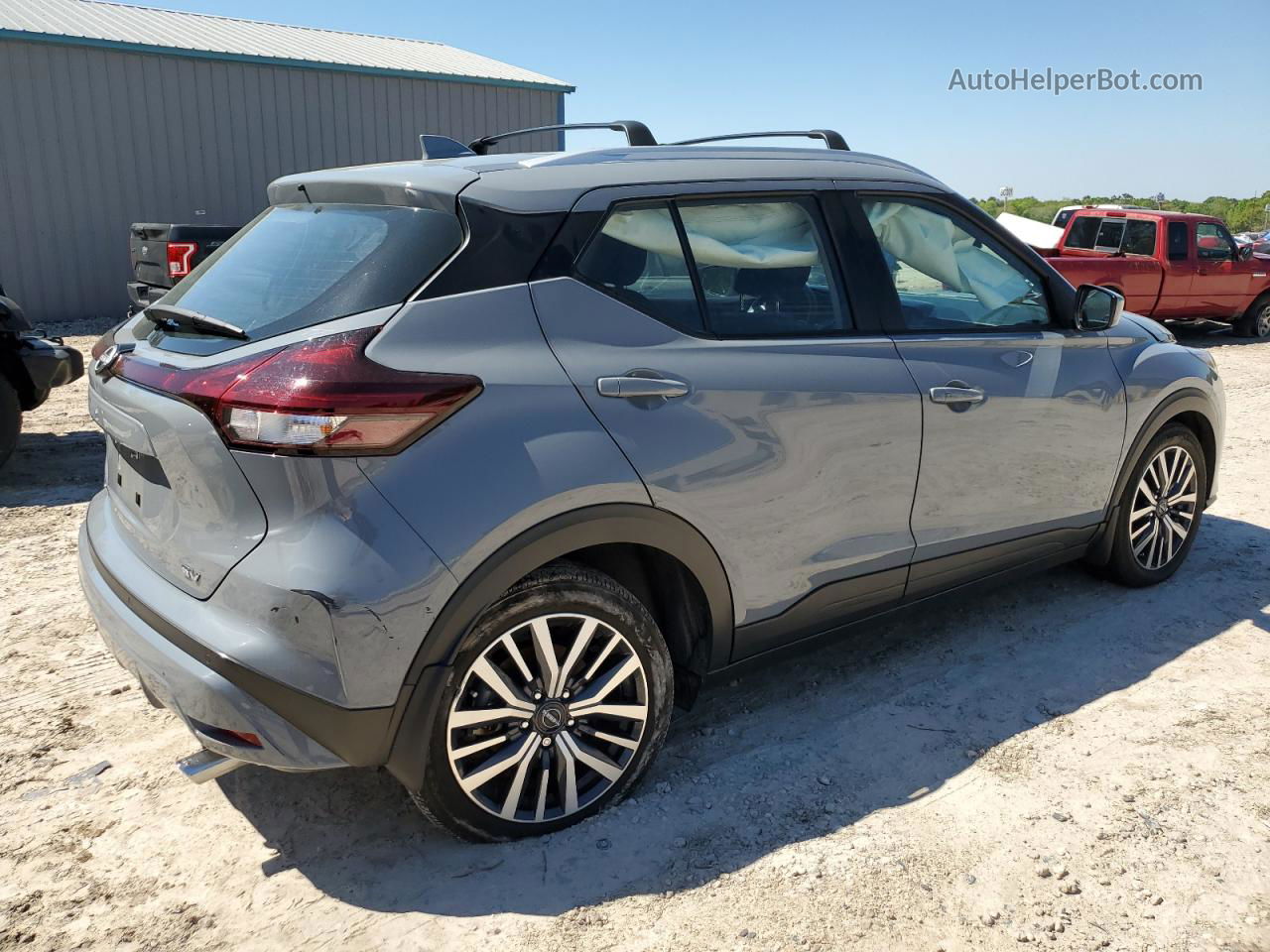 2022 Nissan Kicks Sv Серый vin: 3N1CP5CV3NL528027