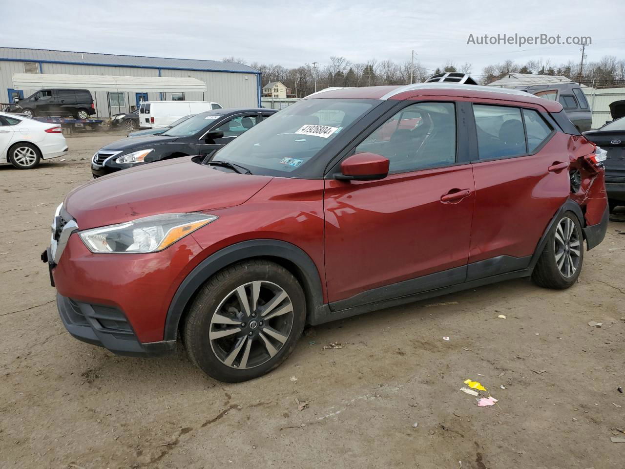 2020 Nissan Kicks Sv Burgundy vin: 3N1CP5CV4LL506812