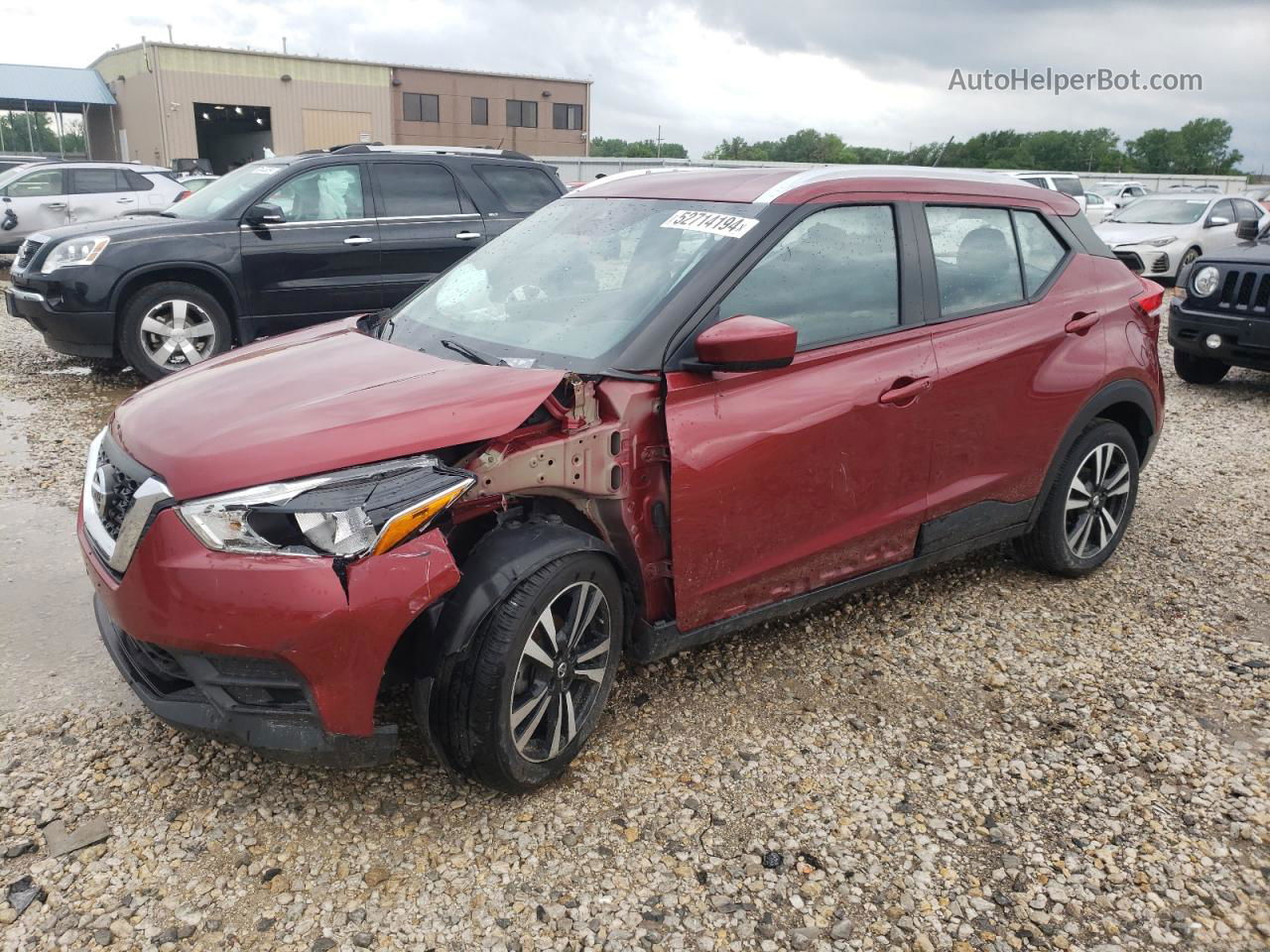 2020 Nissan Kicks Sv Красный vin: 3N1CP5CV5LL489602