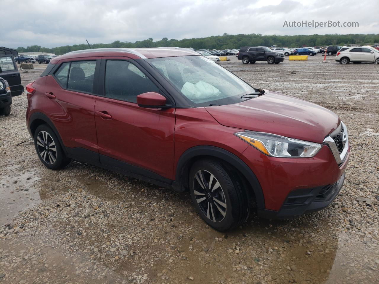 2020 Nissan Kicks Sv Красный vin: 3N1CP5CV5LL489602