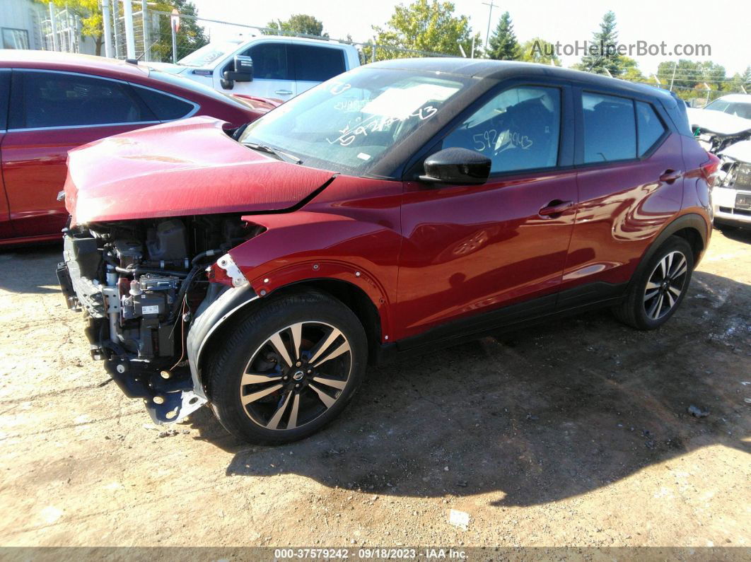 2020 Nissan Kicks Sv Maroon vin: 3N1CP5CV6LL542095