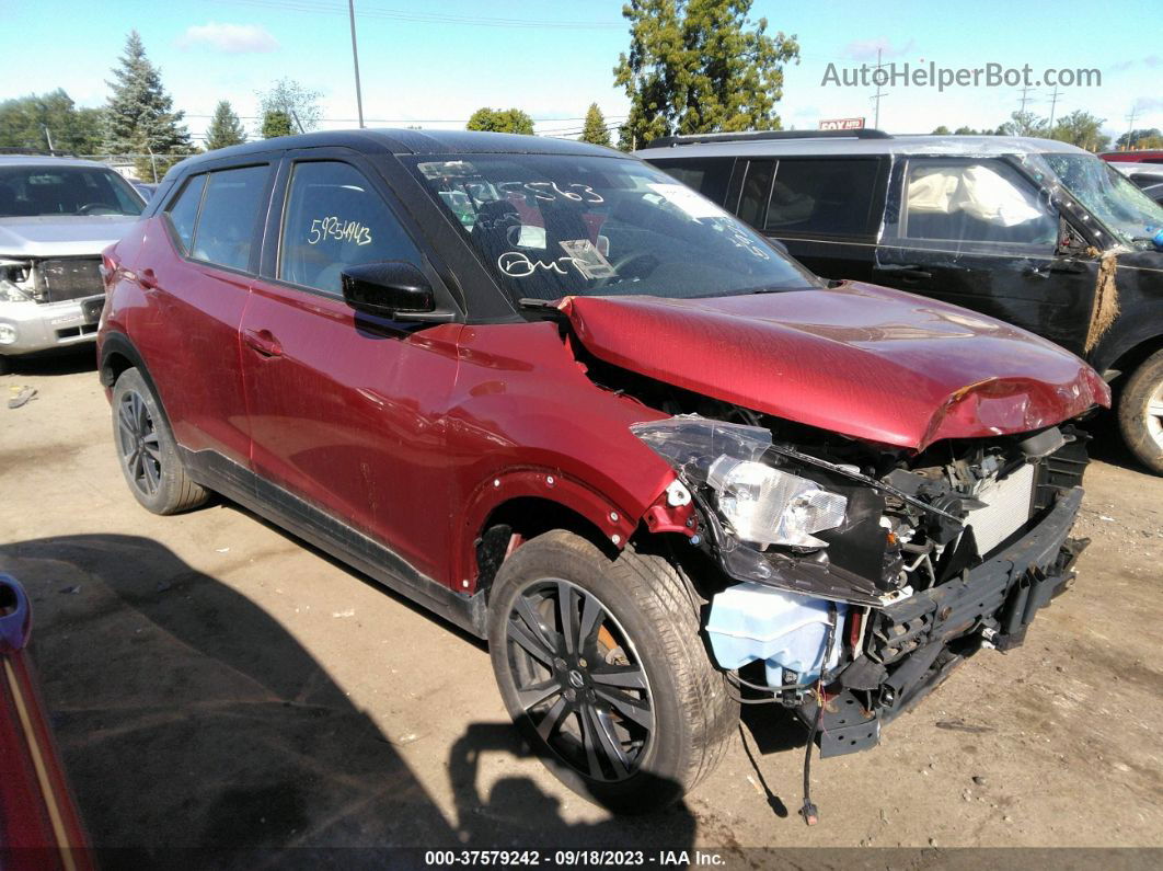 2020 Nissan Kicks Sv Темно-бордовый vin: 3N1CP5CV6LL542095