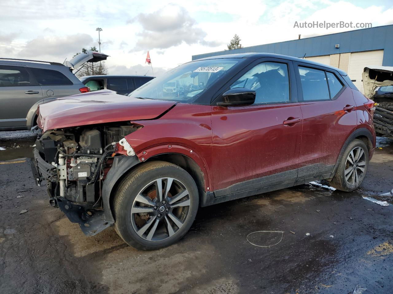 2020 Nissan Kicks Sv Red vin: 3N1CP5CV6LL542095