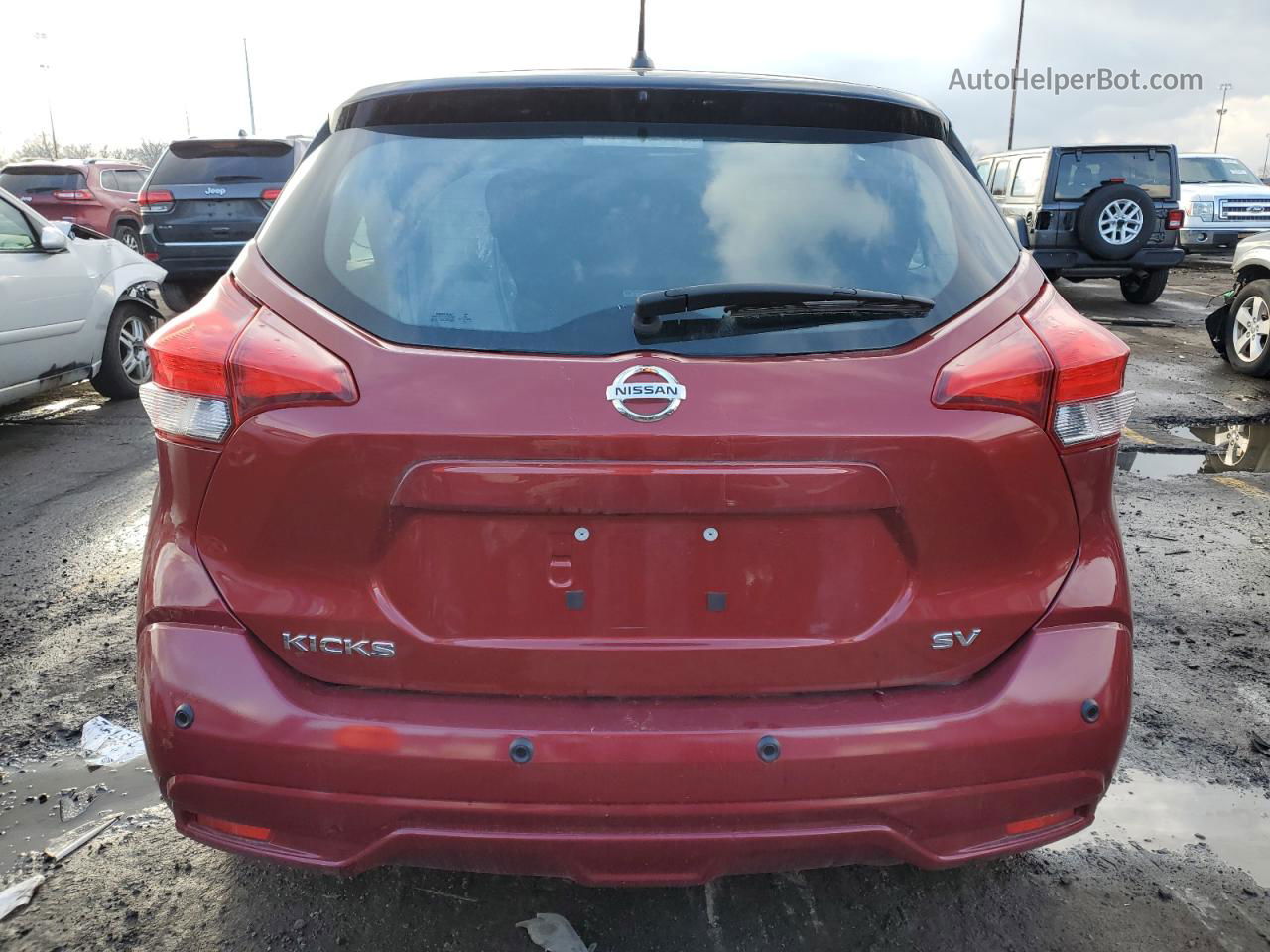 2020 Nissan Kicks Sv Red vin: 3N1CP5CV6LL542095