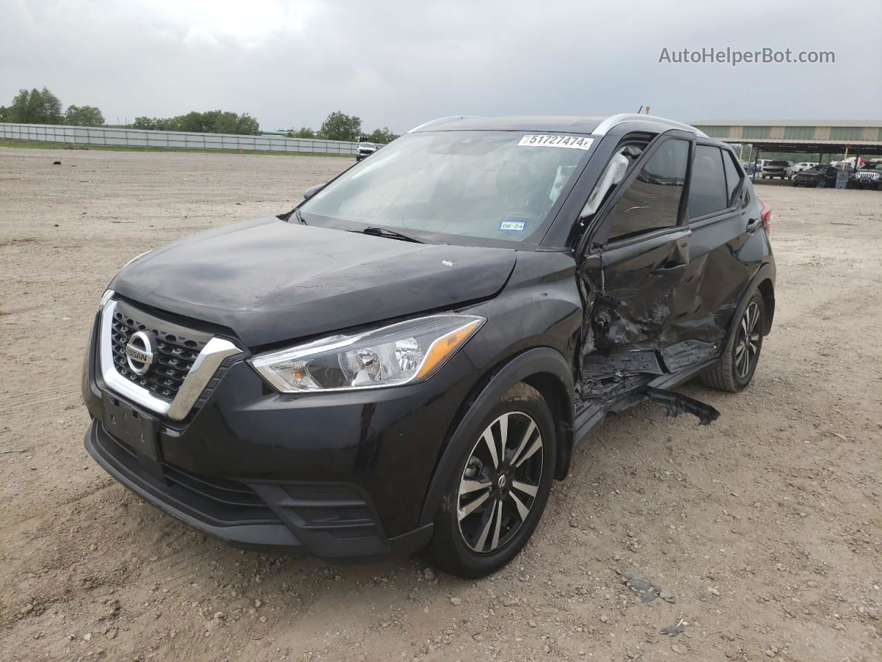 2020 Nissan Kicks Sv Черный vin: 3N1CP5CV7LL515231