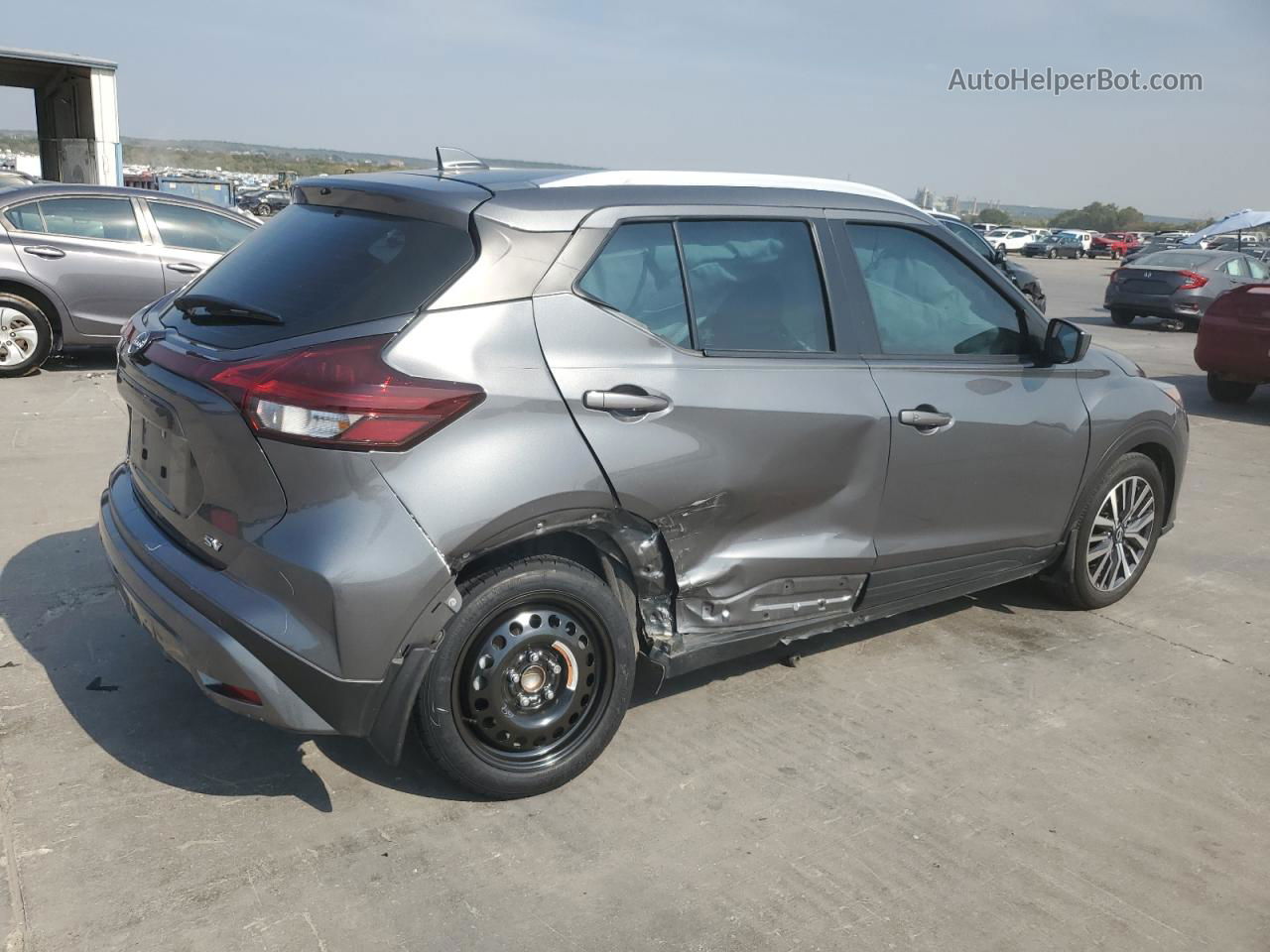 2022 Nissan Kicks Sv Серый vin: 3N1CP5CV7NL495694