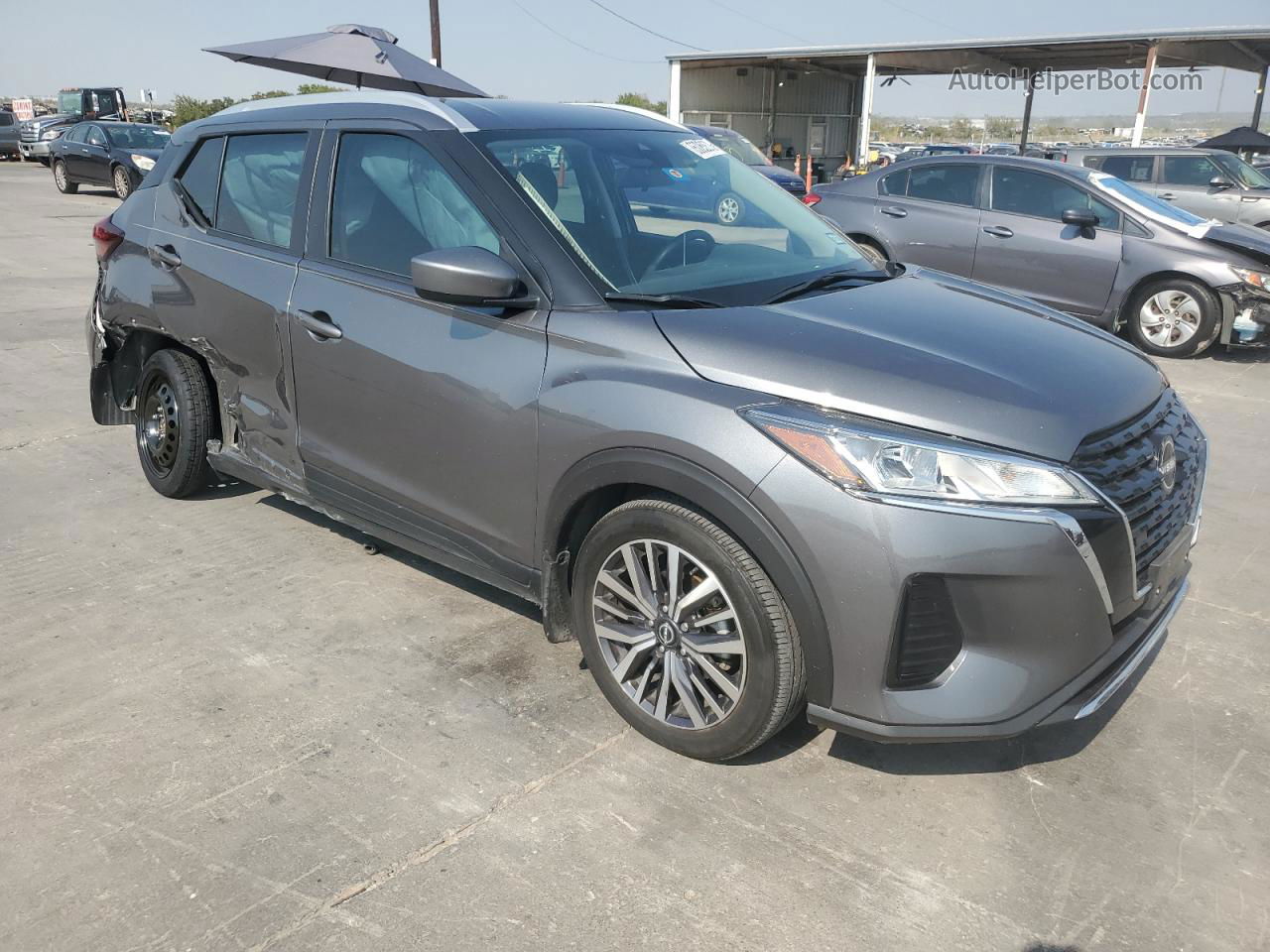 2022 Nissan Kicks Sv Gray vin: 3N1CP5CV7NL495694