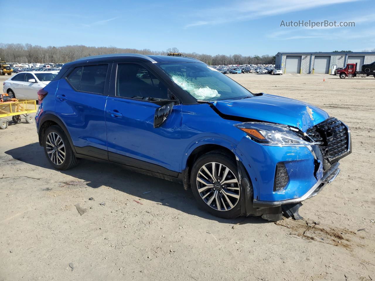 2022 Nissan Kicks Sv Blue vin: 3N1CP5CV7NL496666