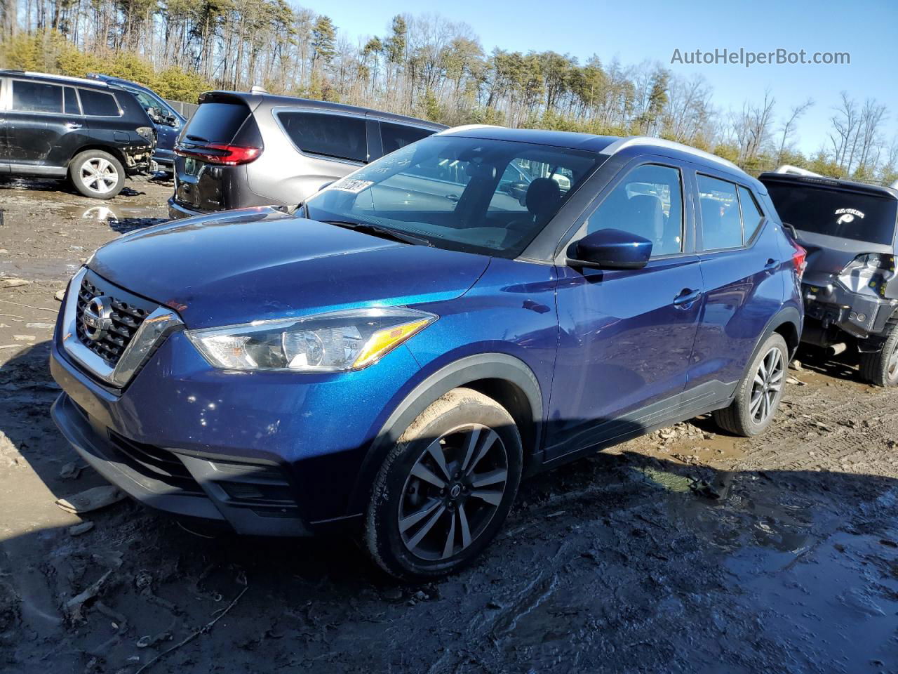 2020 Nissan Kicks Sv Blue vin: 3N1CP5CV8LL500155