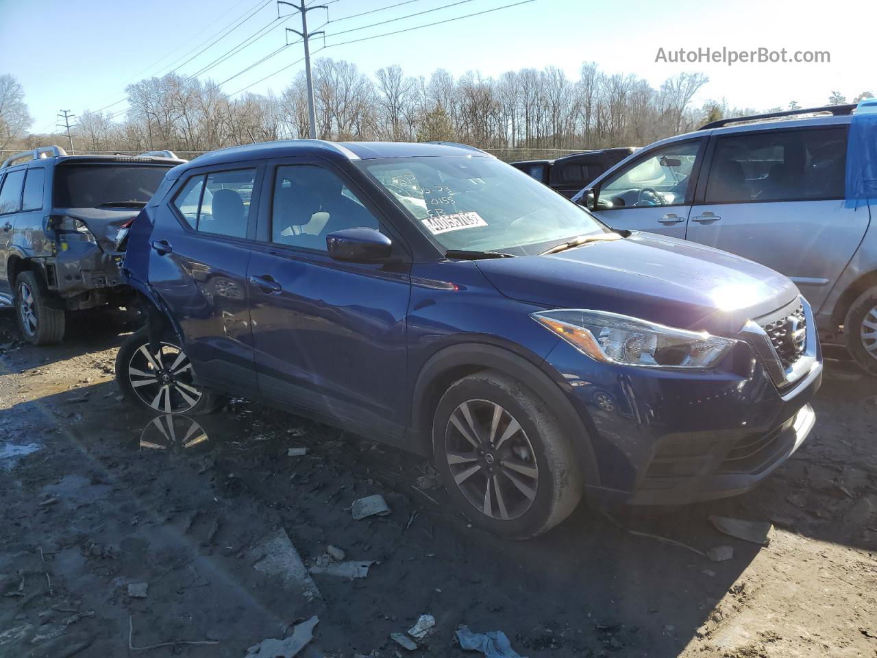 2020 Nissan Kicks Sv Blue vin: 3N1CP5CV8LL500155