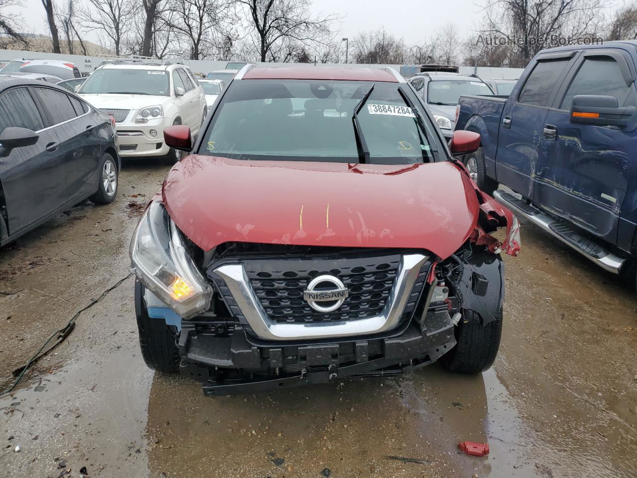 2020 Nissan Kicks Sv Красный vin: 3N1CP5CV8LL555480