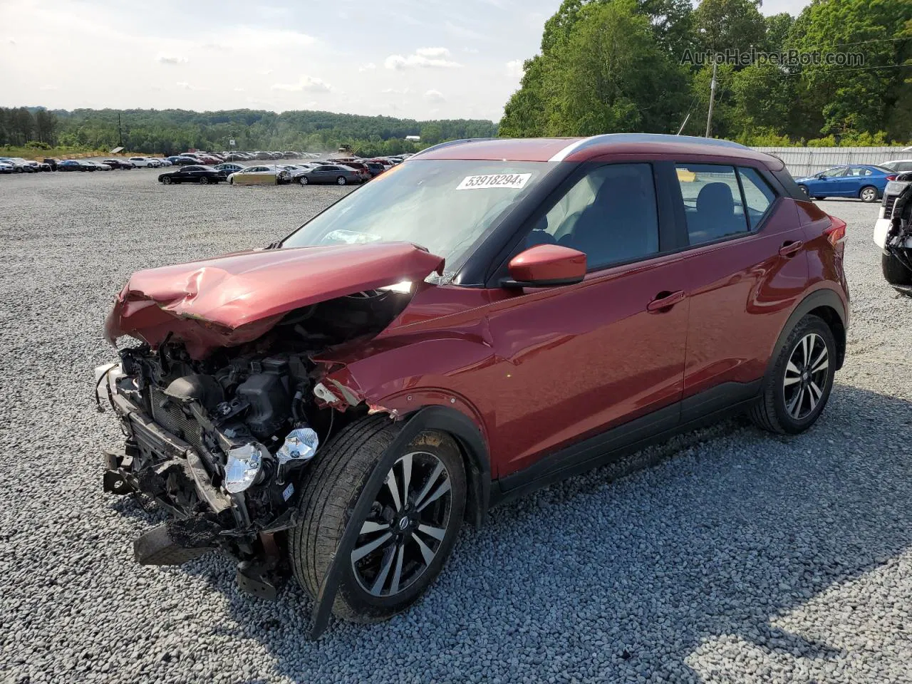 2020 Nissan Kicks Sv Red vin: 3N1CP5CV8LL571551