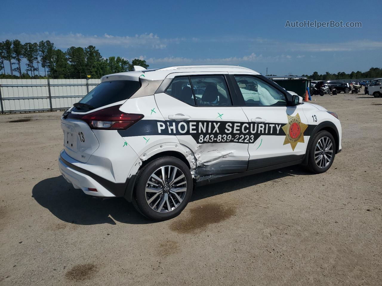 2022 Nissan Kicks Sv Белый vin: 3N1CP5CV8NL483313