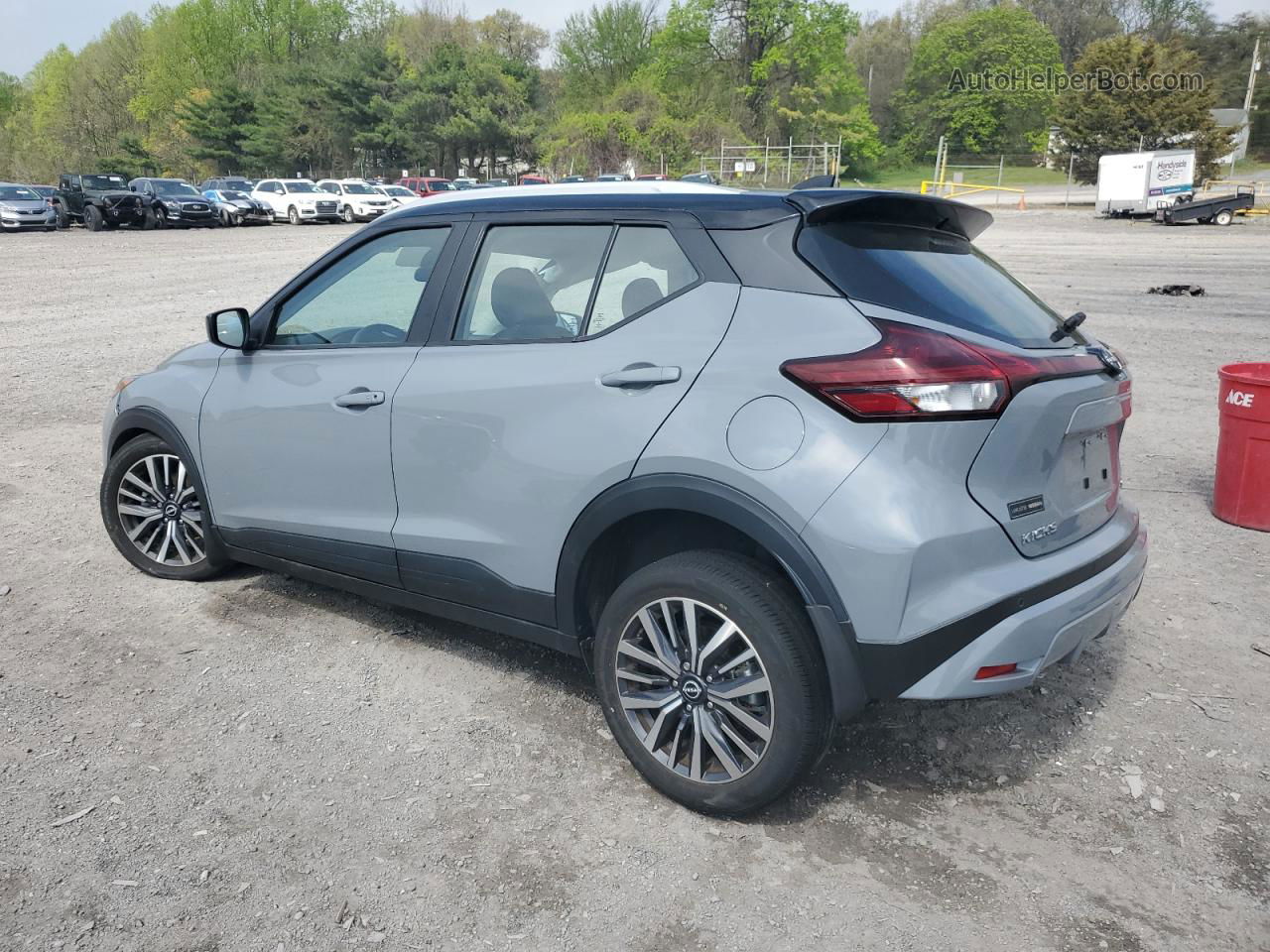 2022 Nissan Kicks Sv Синий vin: 3N1CP5CV8NL484803