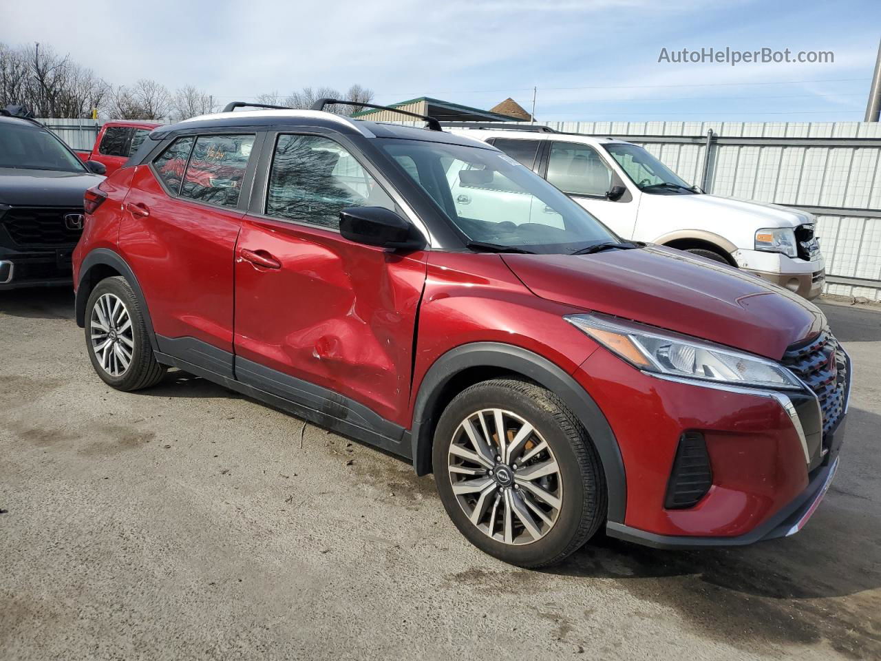 2022 Nissan Kicks Sv Red vin: 3N1CP5CV8NL520814