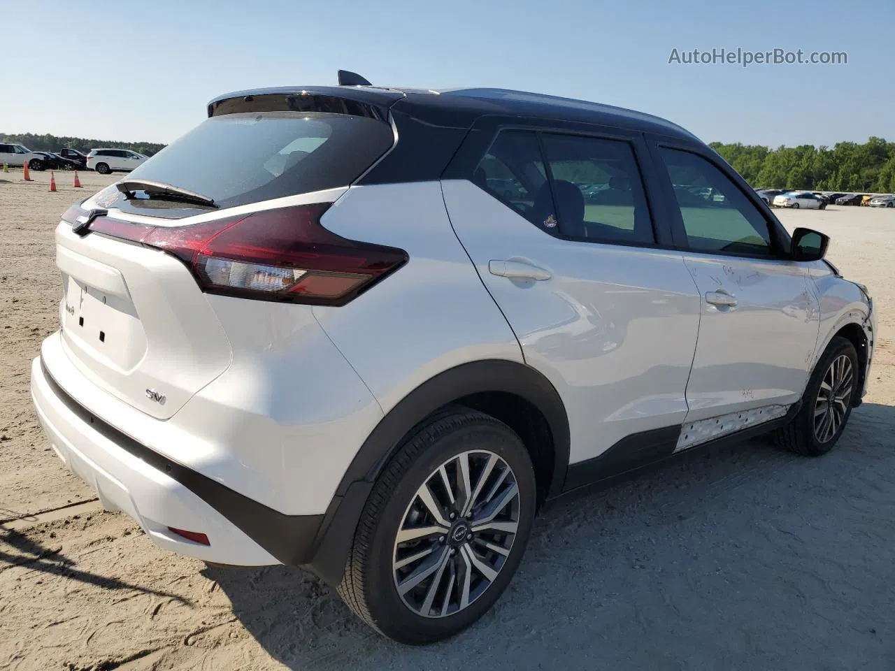 2022 Nissan Kicks Sv Белый vin: 3N1CP5CV9NL489377