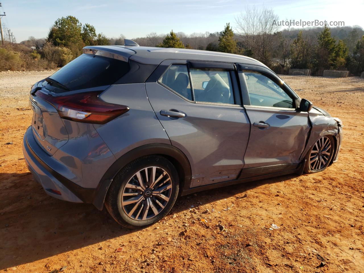 2022 Nissan Kicks Sv Gray vin: 3N1CP5CVXNL490487