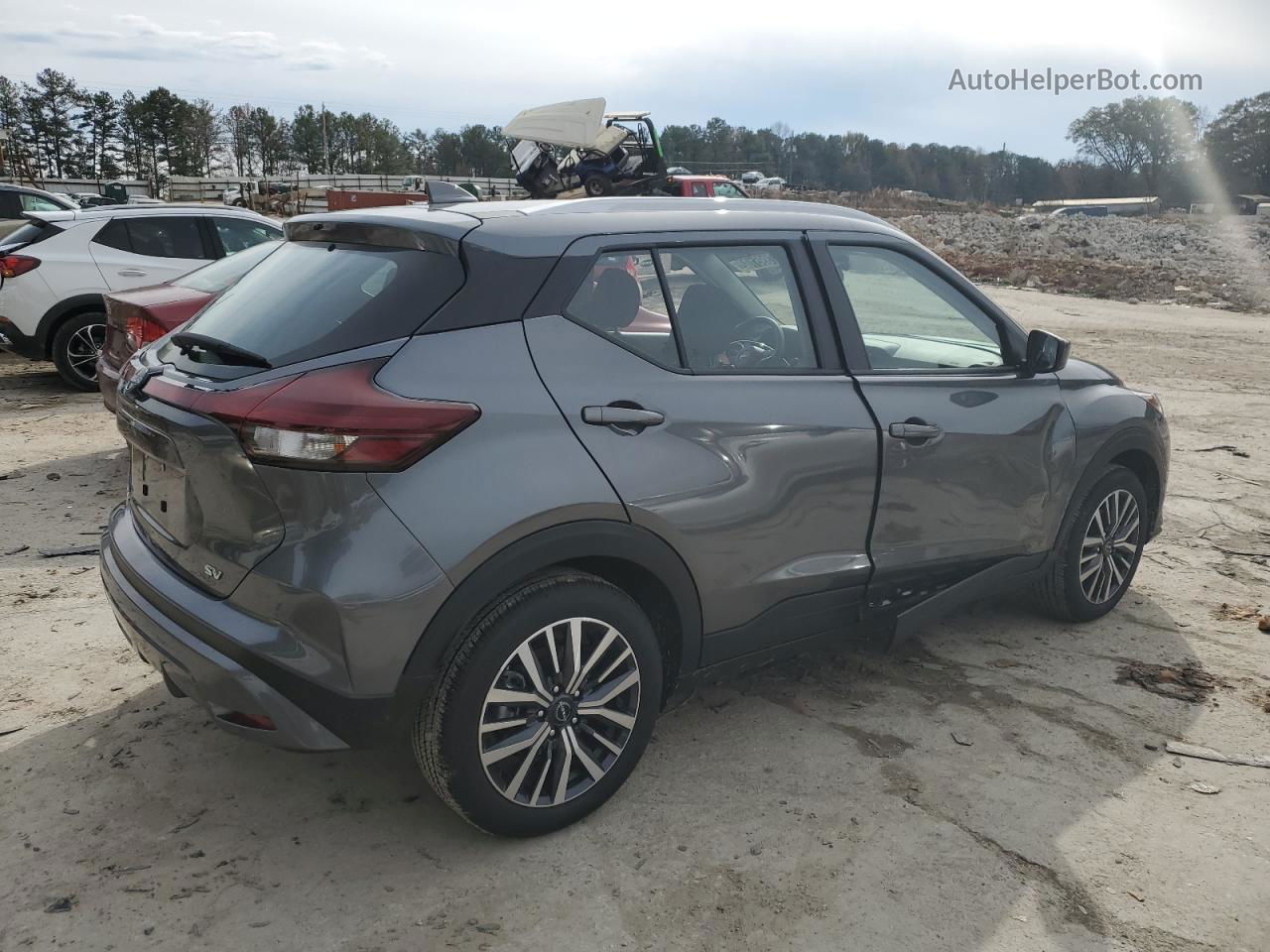 2022 Nissan Kicks Sv Серый vin: 3N1CP5CVXNL508423