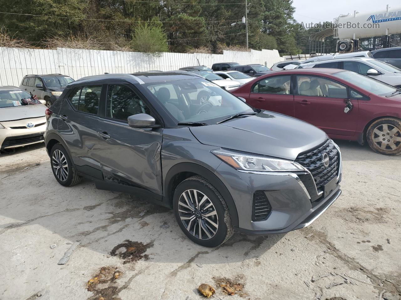 2022 Nissan Kicks Sv Gray vin: 3N1CP5CVXNL508423