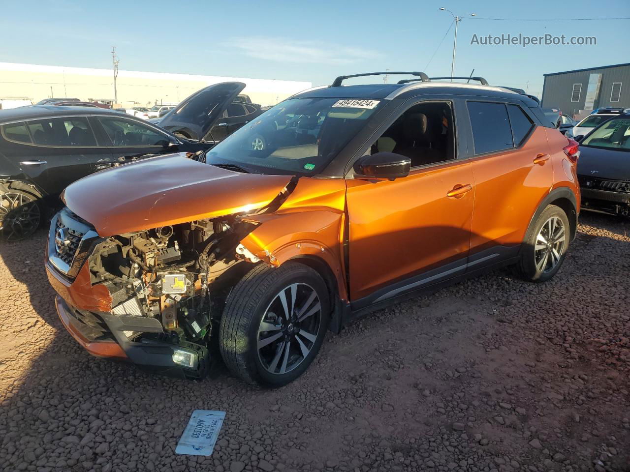 2020 Nissan Kicks Sr Orange vin: 3N1CP5DV0LL554452