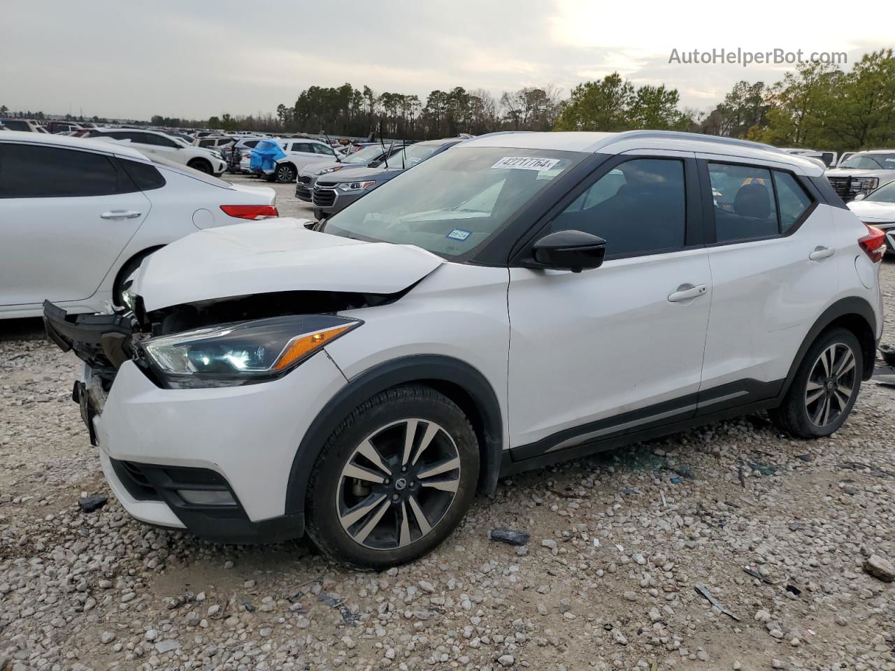 2020 Nissan Kicks Sr White vin: 3N1CP5DV1LL486145