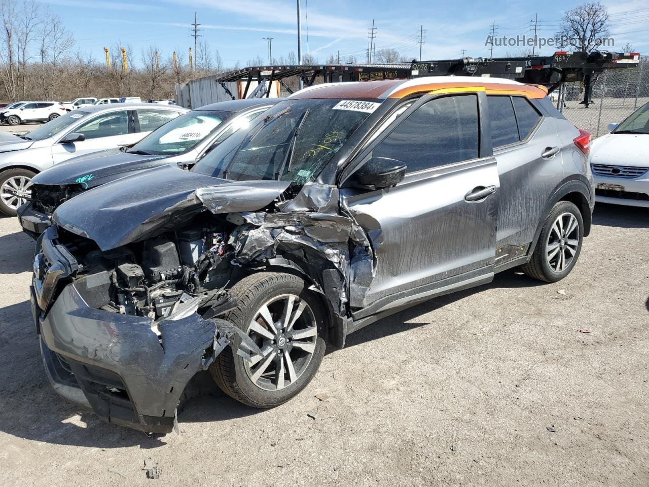 2020 Nissan Kicks Sr Gray vin: 3N1CP5DV2LL509142