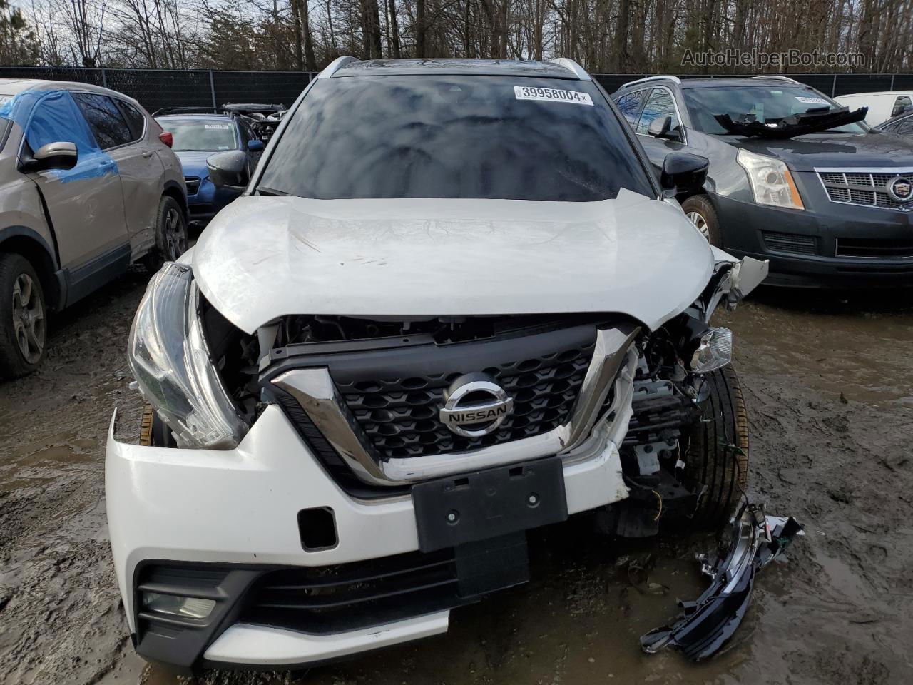 2020 Nissan Kicks Sr Белый vin: 3N1CP5DV2LL580891