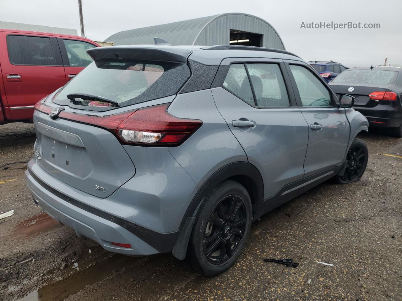 2022 Nissan Kicks Sr Серый vin: 3N1CP5DV2NL504218