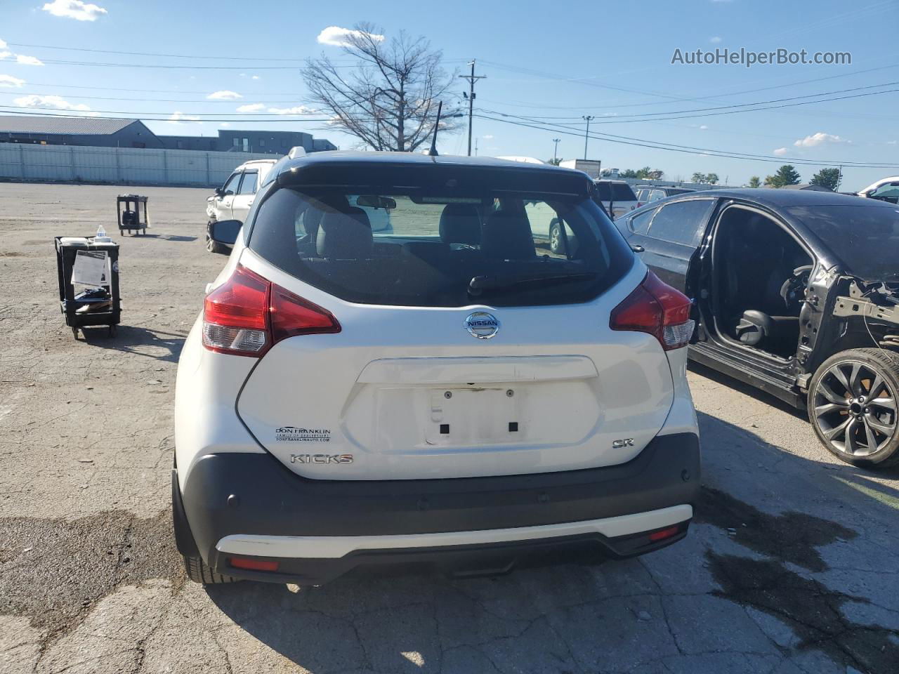 2020 Nissan Kicks Sr White vin: 3N1CP5DV3LL482422