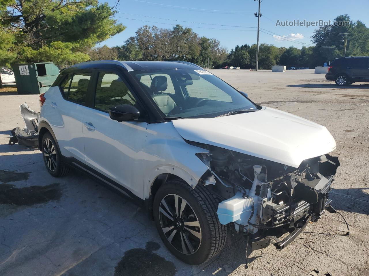 2020 Nissan Kicks Sr White vin: 3N1CP5DV3LL482422