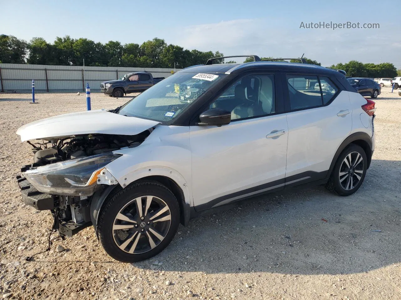 2020 Nissan Kicks Sr White vin: 3N1CP5DV3LL501230