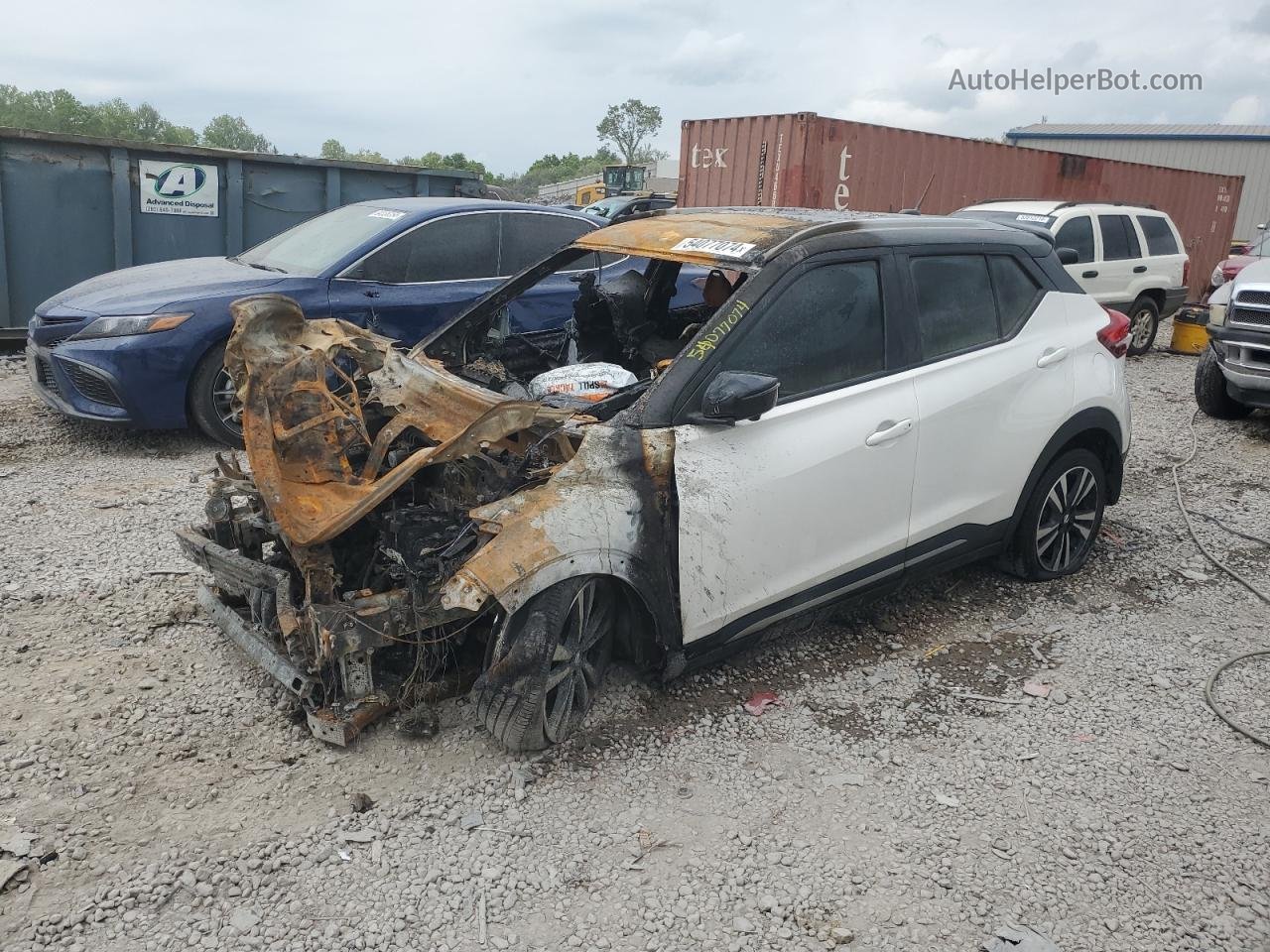 2020 Nissan Kicks Sr White vin: 3N1CP5DV3LL564070