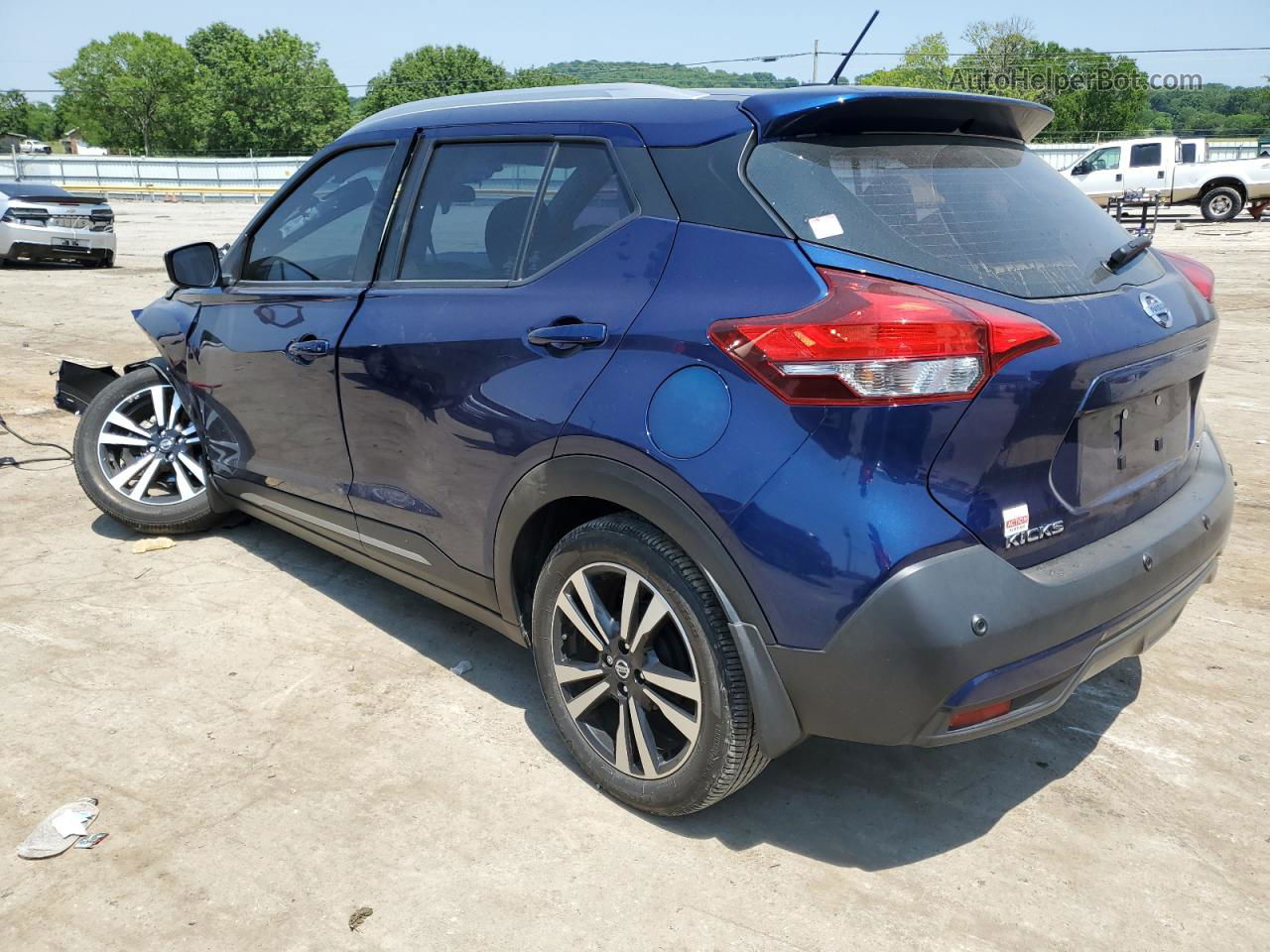 2020 Nissan Kicks Sr Синий vin: 3N1CP5DV4LL491081