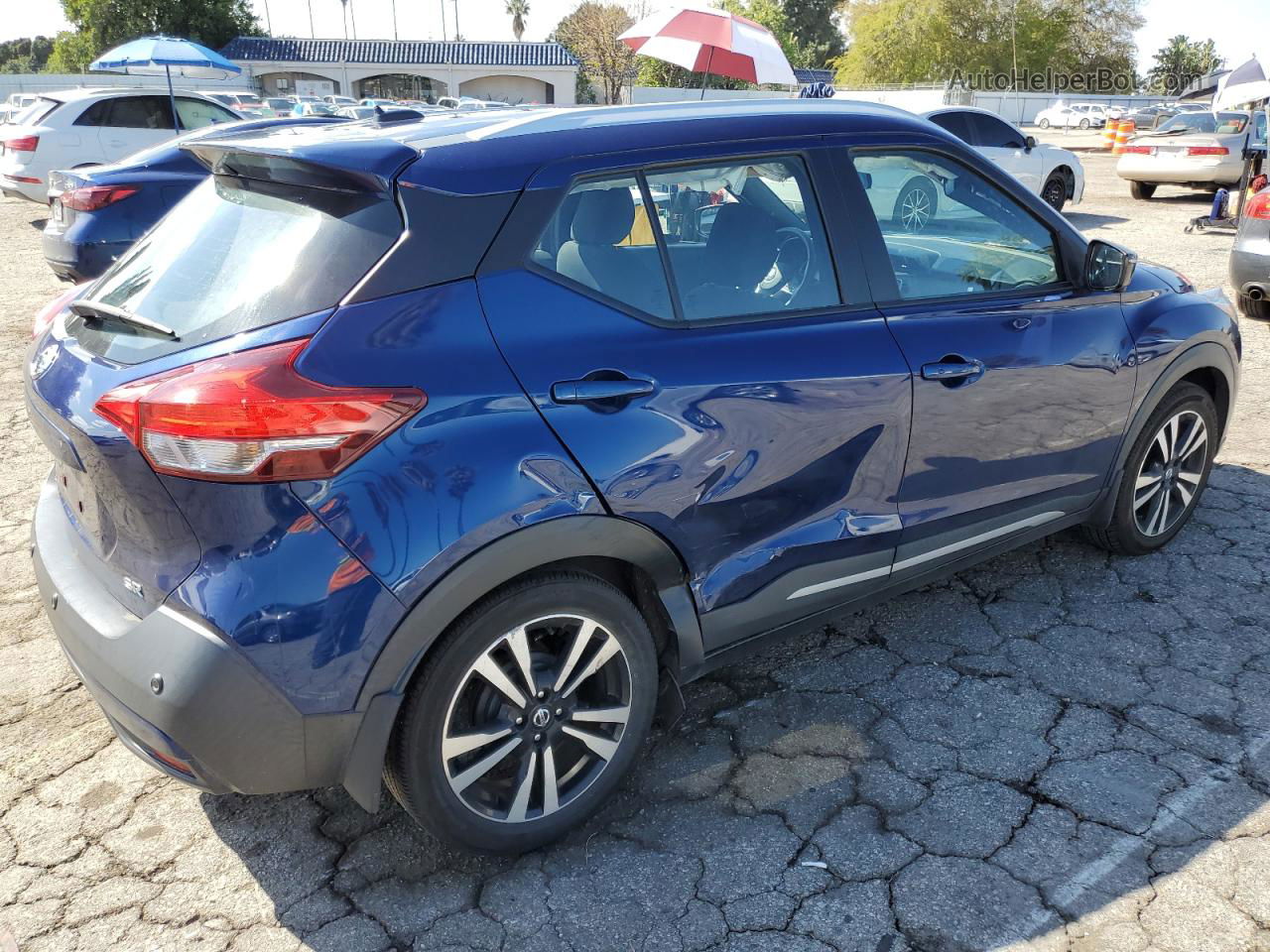 2020 Nissan Kicks Sr Синий vin: 3N1CP5DV4LL534379