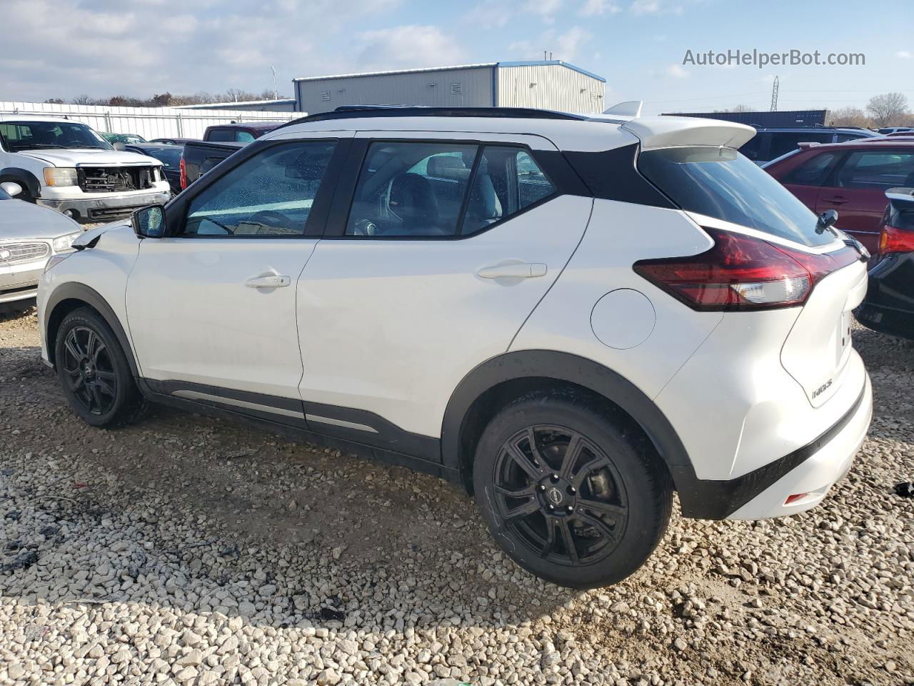 2022 Nissan Kicks Sr White vin: 3N1CP5DV4NL473733