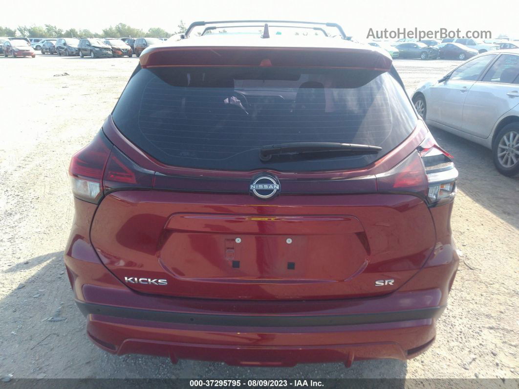 2022 Nissan Kicks Sr Xtronic Cvt Burgundy vin: 3N1CP5DV4NL495442