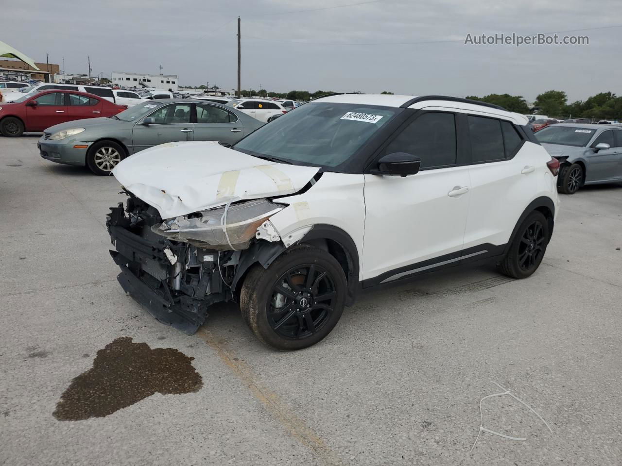 2022 Nissan Kicks Sr White vin: 3N1CP5DV4NL500932