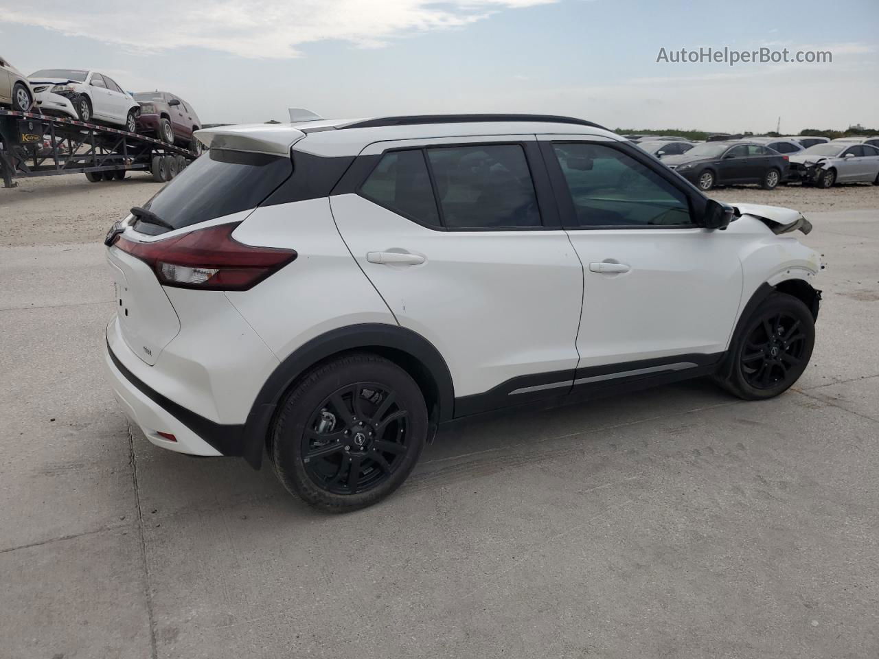 2022 Nissan Kicks Sr White vin: 3N1CP5DV4NL500932