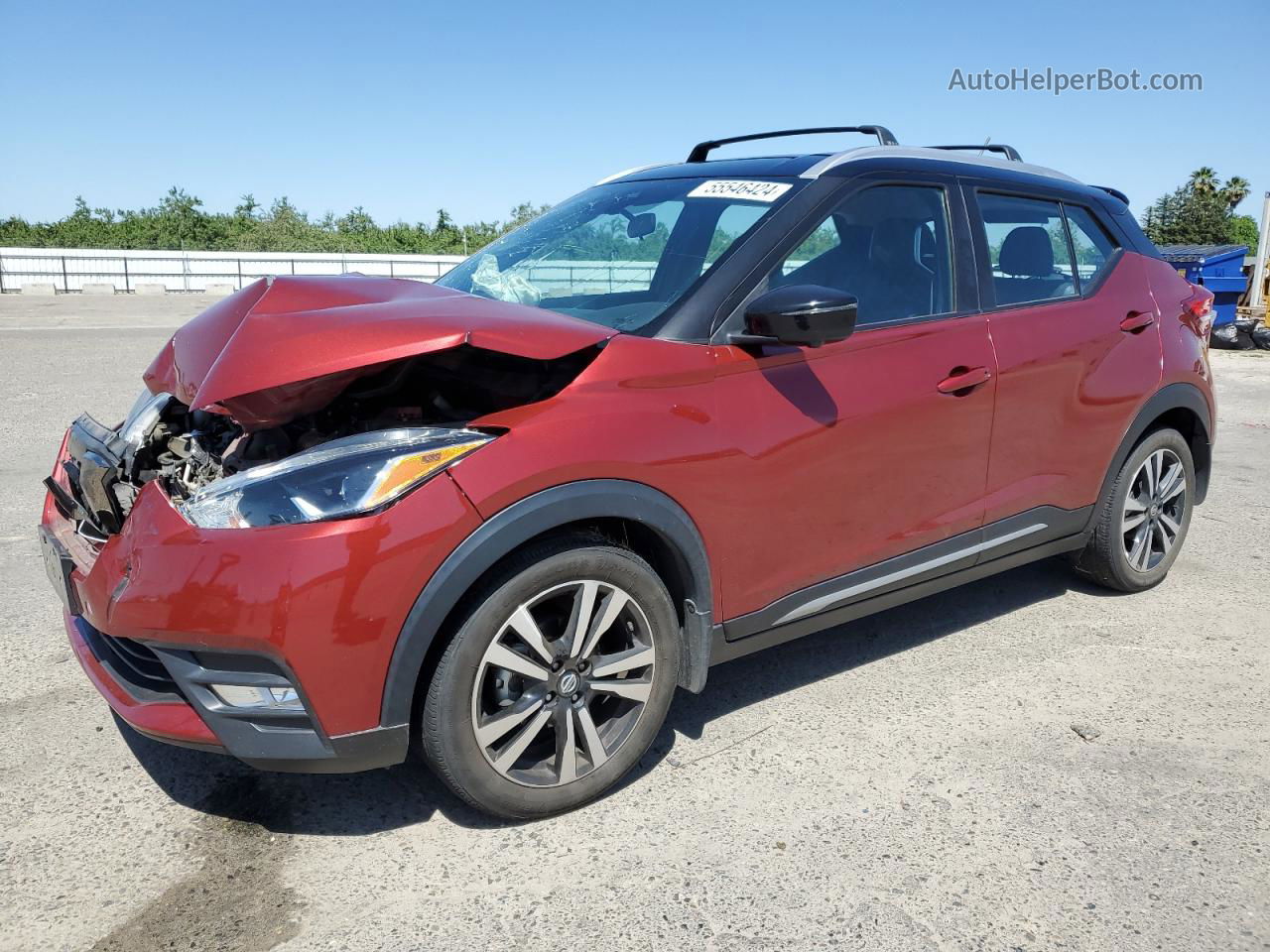 2020 Nissan Kicks Sr Красный vin: 3N1CP5DV5LL504744