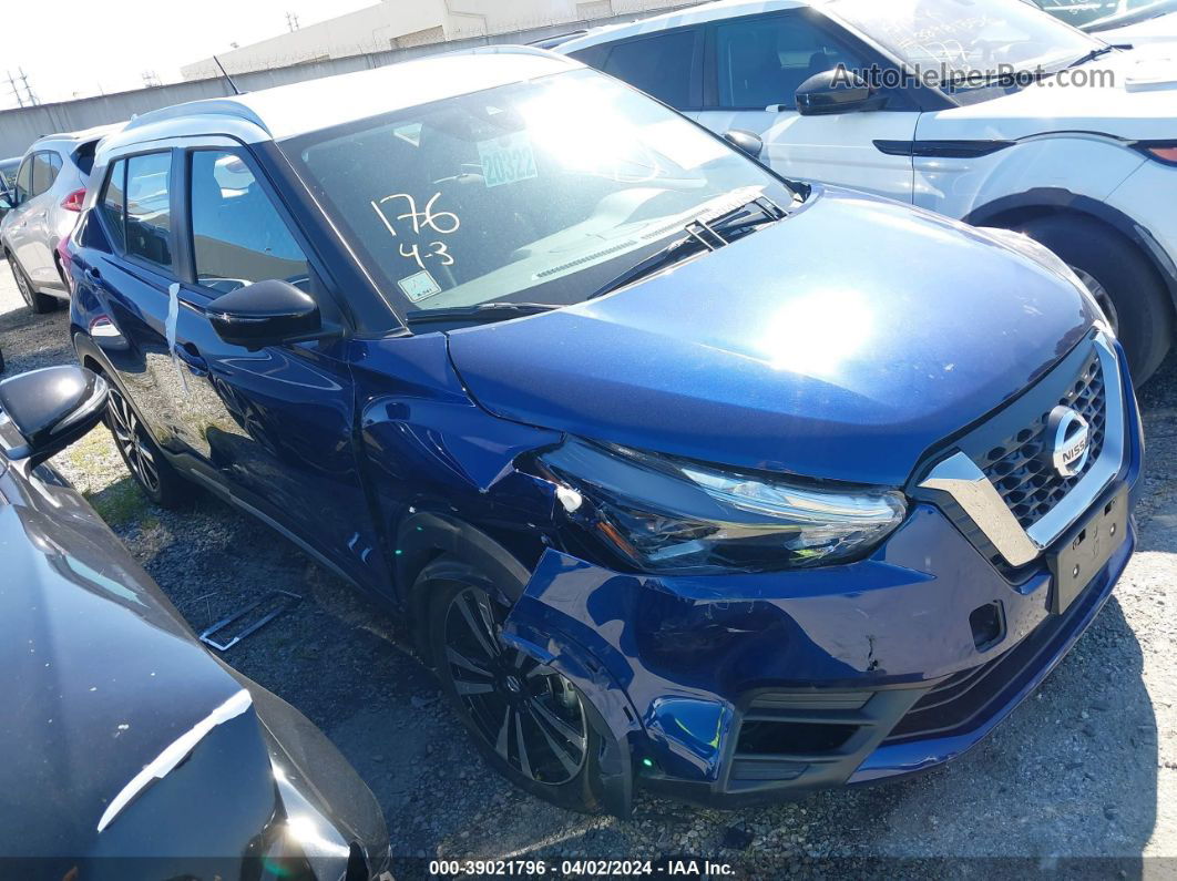 2020 Nissan Kicks Sr Xtronic Cvt Blue vin: 3N1CP5DV5LL565382