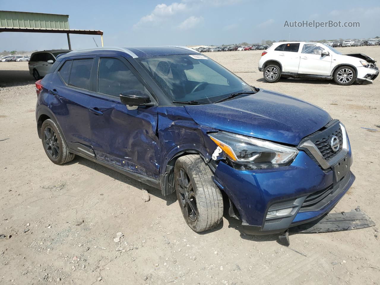 2020 Nissan Kicks Sr Blue vin: 3N1CP5DV5LL572753