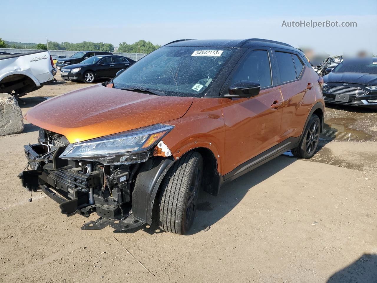 2022 Nissan Kicks Sr Orange vin: 3N1CP5DV5NL476415