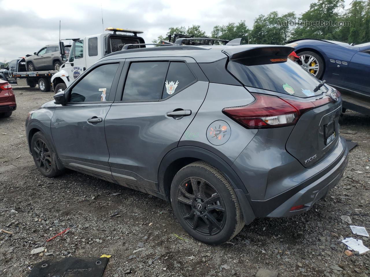 2022 Nissan Kicks Sr Gray vin: 3N1CP5DV5NL489052