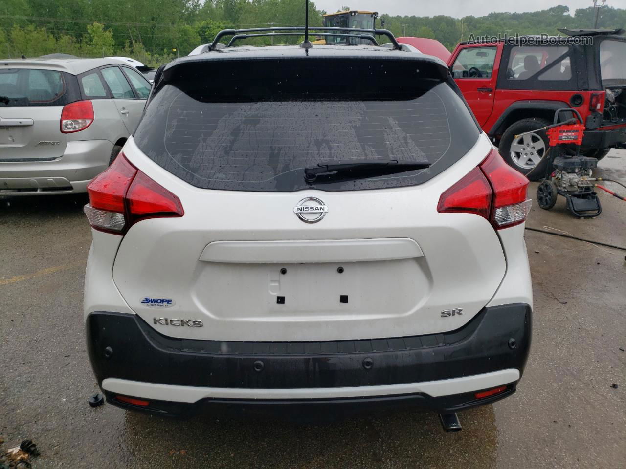 2020 Nissan Kicks Sr White vin: 3N1CP5DV6LL547750